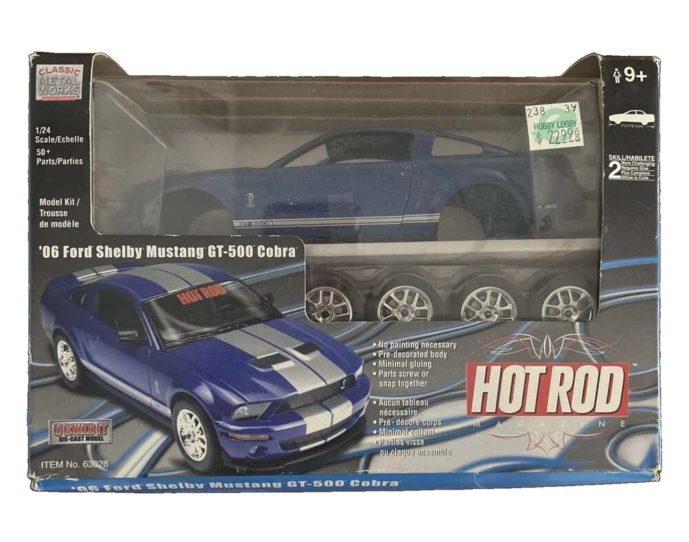 Classic Metal Works ‘06 Ford Shelby Mustang GT-500 Cobra Die Cast Model Set New!